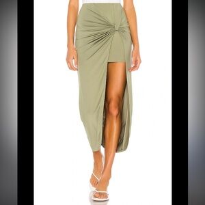 SuperdownGreen Midi Skirt